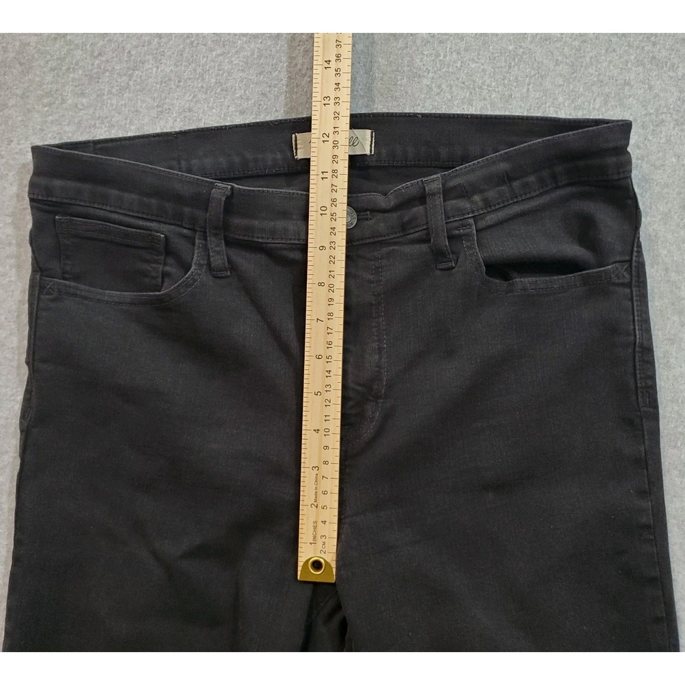 Madewell‎ Jeans Size 32 Womens RoadTripper Skinny Wash Black Denim Pants Stretch - Picture 4 of 11